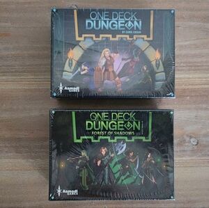 One Deck Dungeon Card Game – 2 Box Set – NWT – Black & Green Editions 🏰🎲